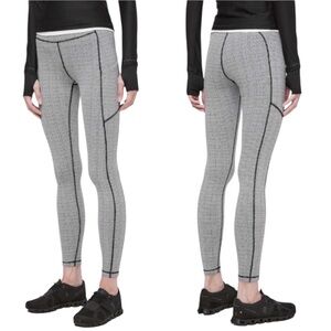 Lululemon Athletica Speed Up Tight Women’s 4 Black White Teeny Tooth 28" Legging